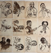  12  Vecchi  Disegni a  china