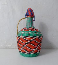 Bouteille scoubidou vintage