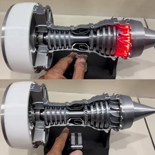 Motore Turbofan Lame Argento