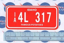ADESIVO STICKER VINTAGE AUFKLEBER AUTOCOLLANT AUTO TUNING IDAHO TARGA U.S.A.
