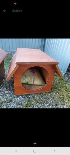 Cucce cani legno esterno - in,