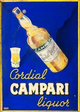 Campari - Targa Pubblicitaria - Cordial Campari - BID NOW ! OFFRI ORA