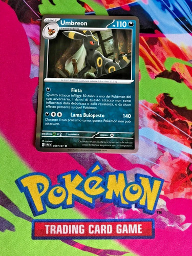 Carta pokemon umbreon rara - carta,