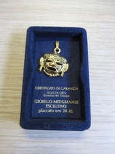 CIONDOLO PENDENTE SELECTA ORO - PLACCATO ORO 24 Kt - MASCHERA