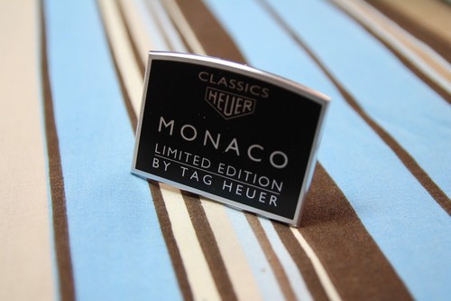 Heuer monaco targhetta plate - heuer,