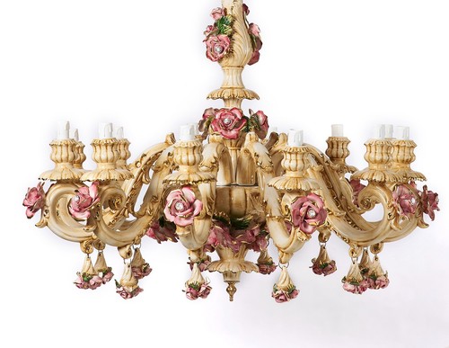 Lampadario porcellana - lampadario,