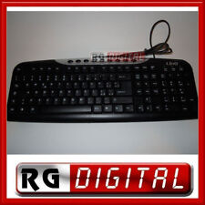 TASTIERA PER PC USB DESKTOP 108 TASTI + 9 MULTIMEDIALI CON FILO LINQ K3