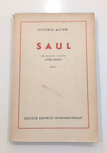 Vittorio alfieri saul tragedia - vittorio,