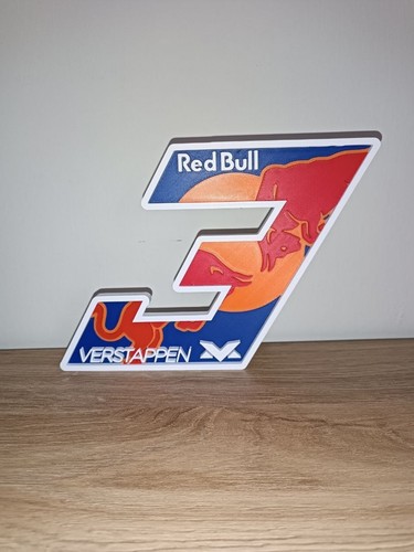 Targa red bull verstappen 3 - red,