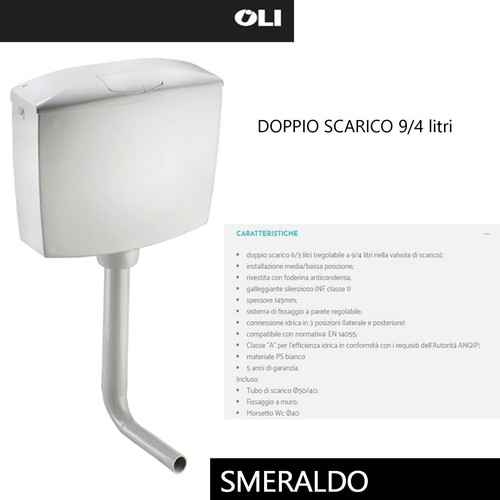 Oli smeraldo cassetta scarico - smeraldo,