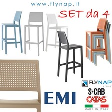 SGABELLO CASA BAR RISTORANTI BISTROT CONTRACT CATAS EMI SCAB DESIGN COLORI VARI