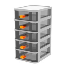 Cassetto tipo cassetto 13,4x17x28 cm contenitore scrivania trasparente cancelleria SG