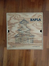 Kapla 1000 pezzi - costruzioni in legno naturale e scatola con ruote