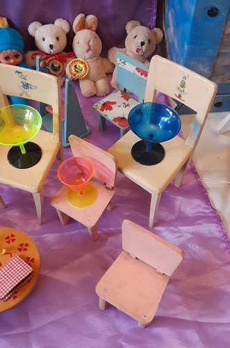 Lot vintage wooden toys - of,