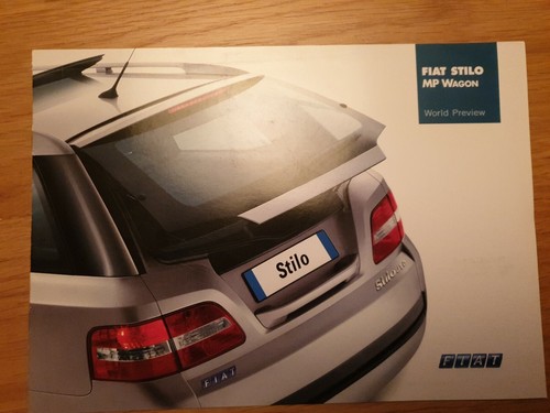 Brochure depliant fiat stilo - brochure,