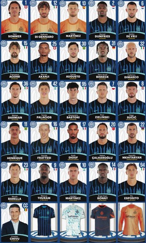 Figurine cards inter - e,