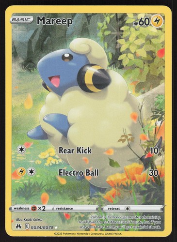 Mareep gg34 gg70 - holo, crown