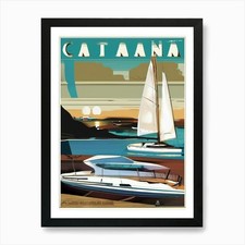 Stampa artistica catamarano