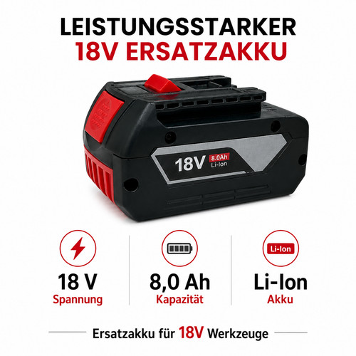 Batteria per bosch 18v - per,
