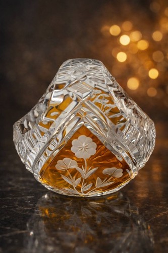 Vaso cesto cristallo taglio