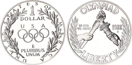 Usa dollaro argento - usa, 1988