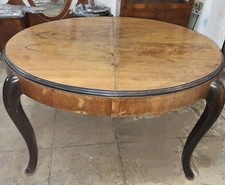 Tavolo art deco' ovale in noce