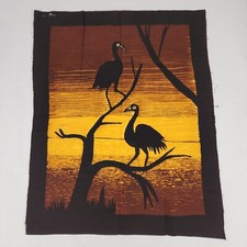 Vintage Batik Bird Fabric