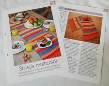 Scheda tecnica lavori Uncinetto handmade Striscia Multicolor