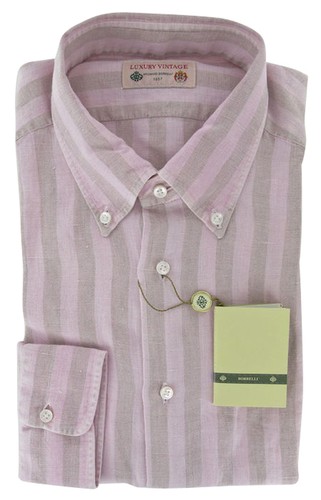 Camicia rosa luigi borrelli - camicia,