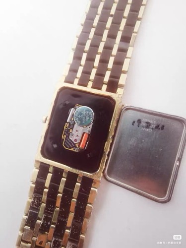 Longines black dial gold - black, plate