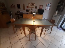 Calligaris tavolo in vetro allungabile con 4 sedie originali