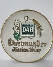 Antico Piatto Birra Dab Dortmunder antiquariato insegna tabella