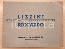 1943 BRESCIA - LIZZINI RICCARDO - Catalogo macchine e apparecchi per meccanica