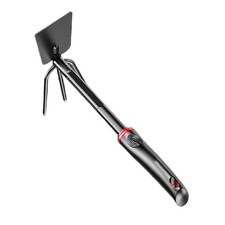 Rastrello e zappa in acciaio