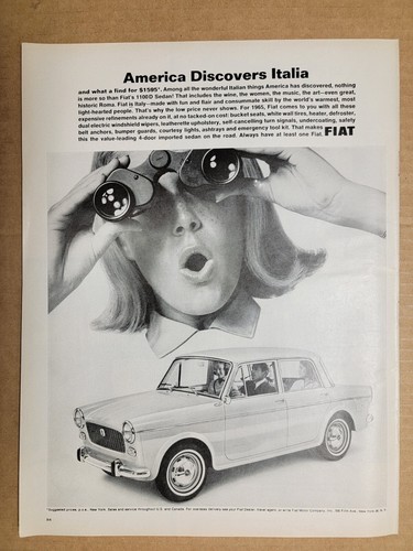 Pubblicità stampa fiat 1100d - pubblicità,