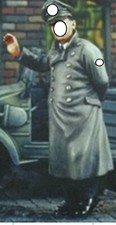  Modellino figure in resina 1:35 non dipinte kit seconda guerra mondiale Führer tedesco non assemblato--
