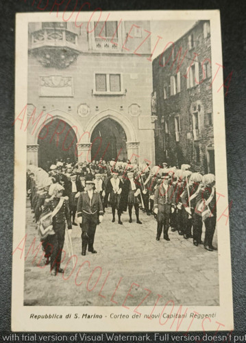 Cartolina repubblica san - repubblica,
