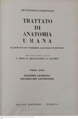 Trattato anatomia umana - trattato,