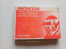 Honda XR 250 R 1992 manuale uso manutenzione libretto istruzioni originale