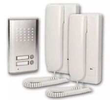 CITOFONO BIFAMILIARE INTERCOMUNICANTE COPPIA MODULI INTERNI PULSANTE RL-3208AA