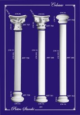 Colonna rigata scanalata in