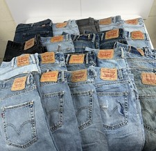 Lotto all'ingrosso di 20 paia di jeans uomo Levi's grado B