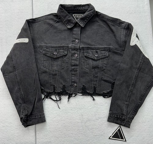 Giacca jeans donna cropped