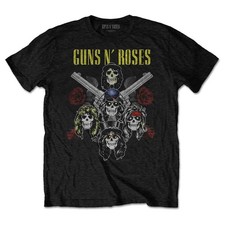 Guns N Roses T Shirt Pistole e Rose Non In Questa Vita Ufficiale Uomo Nera