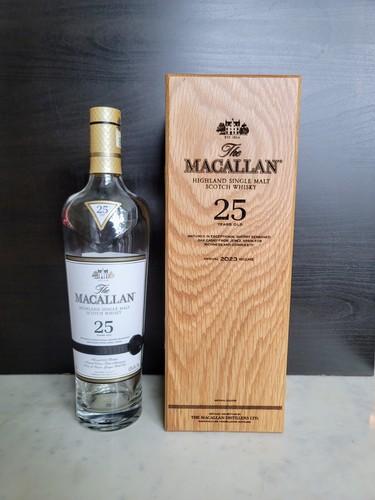 Macallan 25yr scotch whisky - macallan,