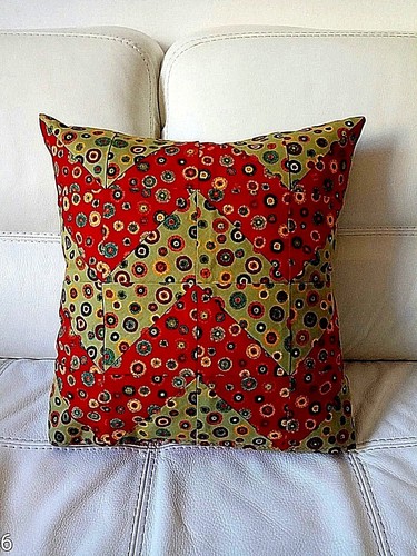 Patchwork copri cuscino fatto