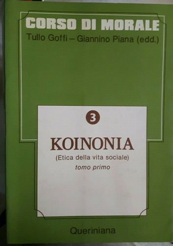 Corso morale koinonia - morale,