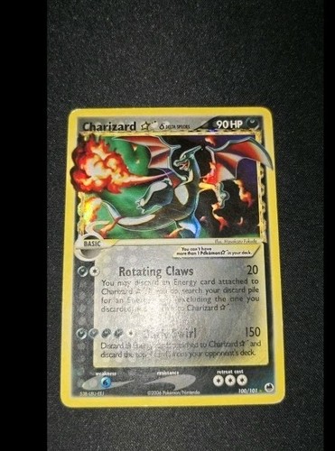Charizard gold star 100 101 - charizard,