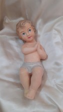 Gesù Bambino in gesso dipinto