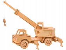 Puzzle camion gru 3D in legno